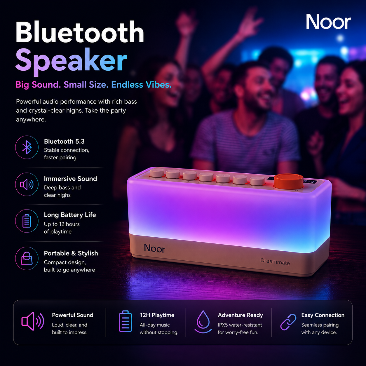 Noor Sleep™ — Premium White Noise Sleep Machine