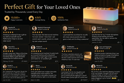 Noor Sleep™ — Premium White Noise Sleep Machine