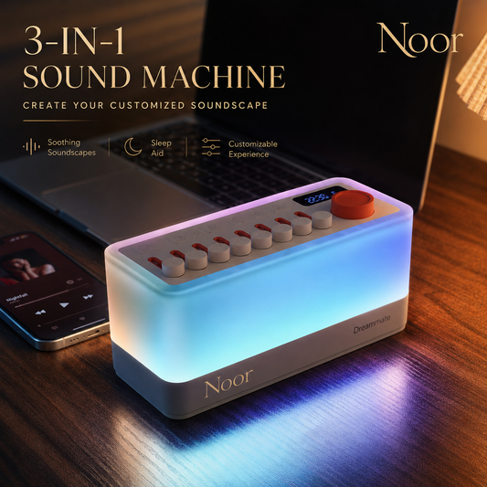 Noor Sleep™ — Premium White Noise Sleep Machine